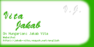 vita jakab business card